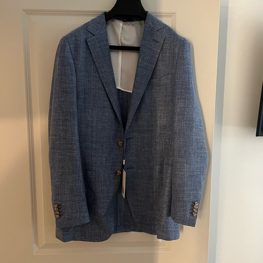 Suit Supply Blue Sport Coat Jacket Blazer 42L